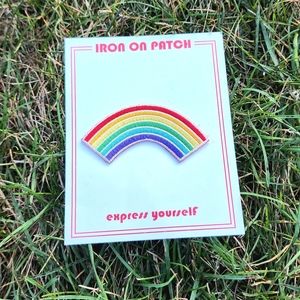 Rainbow iron on patch, rainbow bright, LGBT, pride, girl colors
